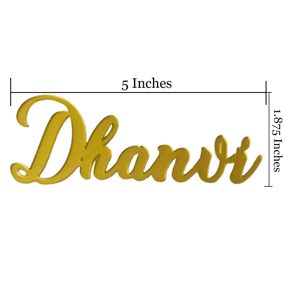 Personalized 5-inch acrylic name cutouts special events